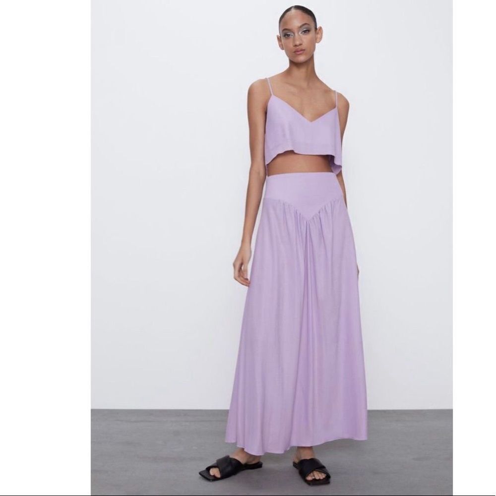 ZARA FLOWY SKIRT
